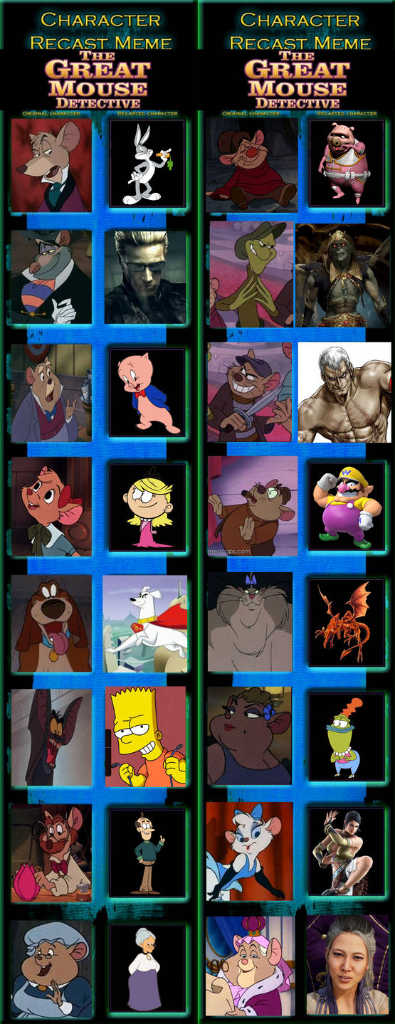 The Great Mouse Detective Recast Second Version by JapaneseAnimeBeetle ...