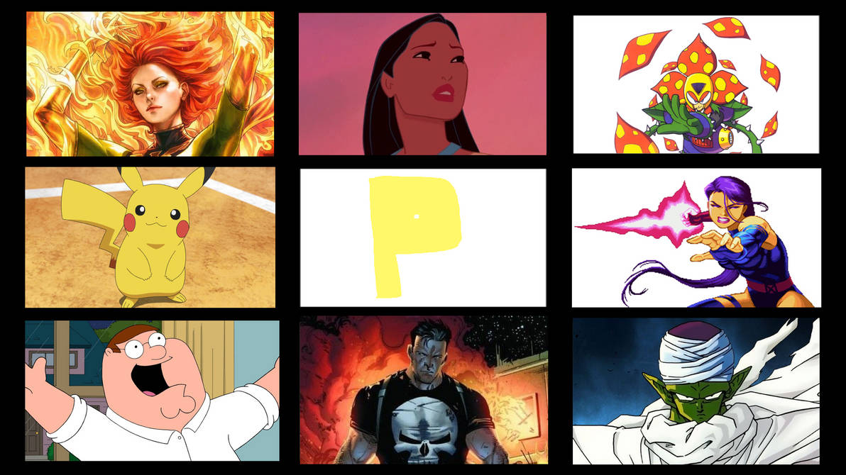 My Favorite Letter P Characters by JapaneseAnimeBeetle on DeviantArt