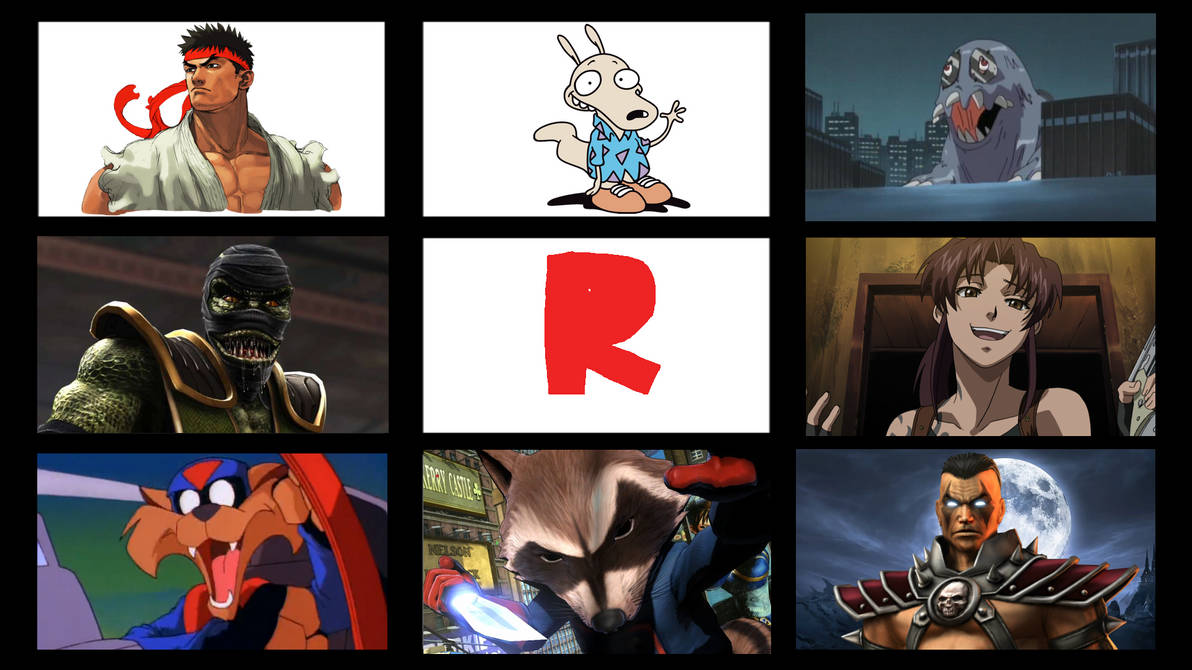 My Favorite Letter R Characters by EdmondTheXenoBeetle on DeviantArt