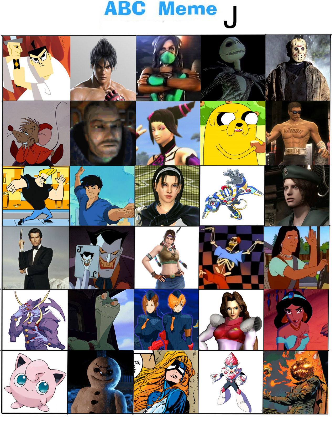 Letter R J Characters My Favorite Letter J Characters Redone by JapaneseAnimeBeetleX on ...