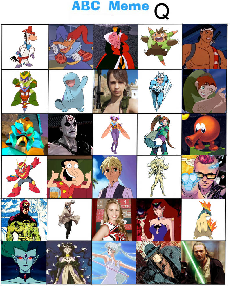 60 Characters Example My Favorite Letter Q Characters Redone by JapaneseAnimeBeetleX on ...