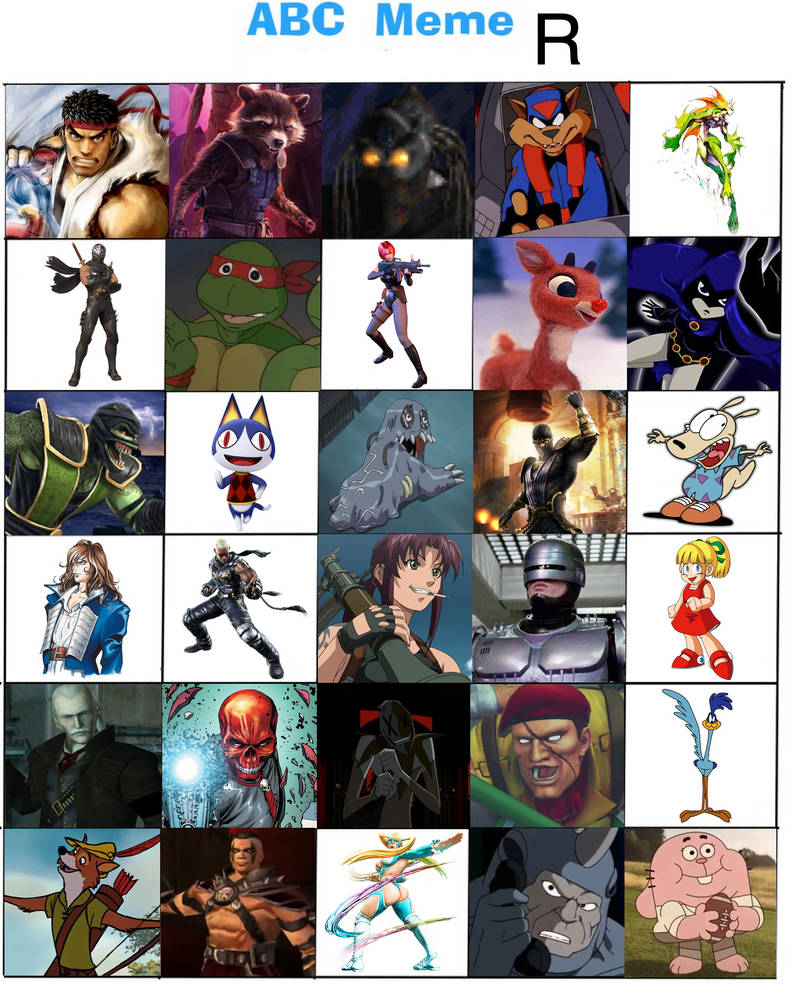 My Favorite Letter R Characters Redone by JapaneseAnimeBeetleX on ...