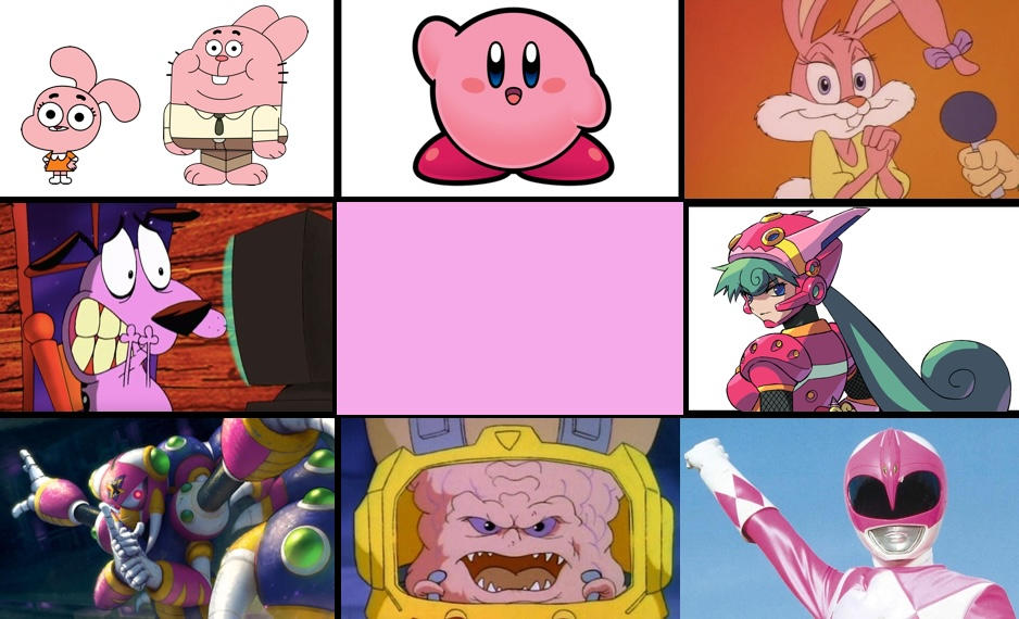 Pink Character Color My Favorite Pink Characters by EdmondTheXenoBeetle on DeviantArt