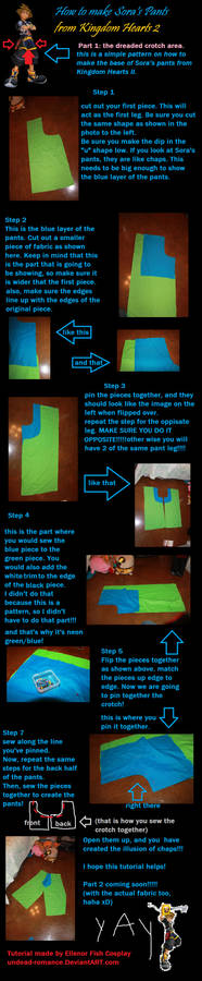 How to make Sora's Pants from KHII- Part 1