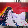 Geisha painting
