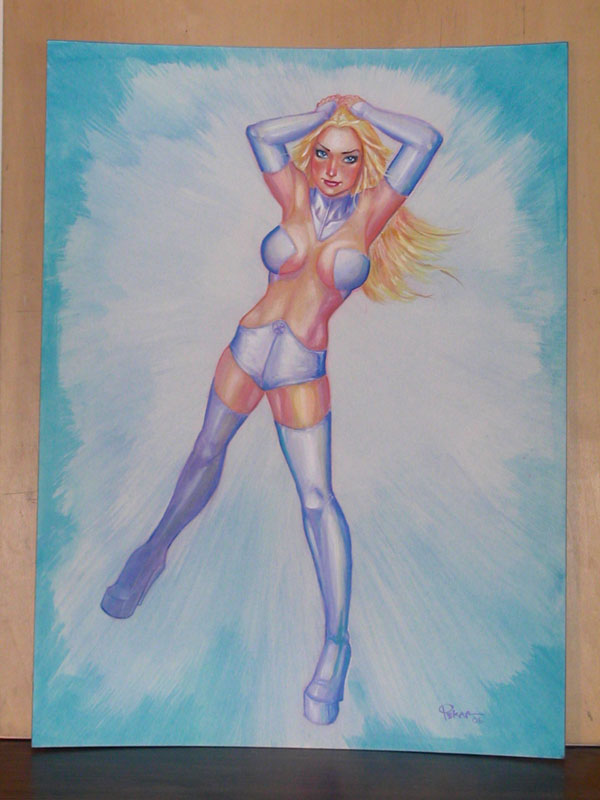 Emma Frost painting