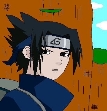 Sasuke with background