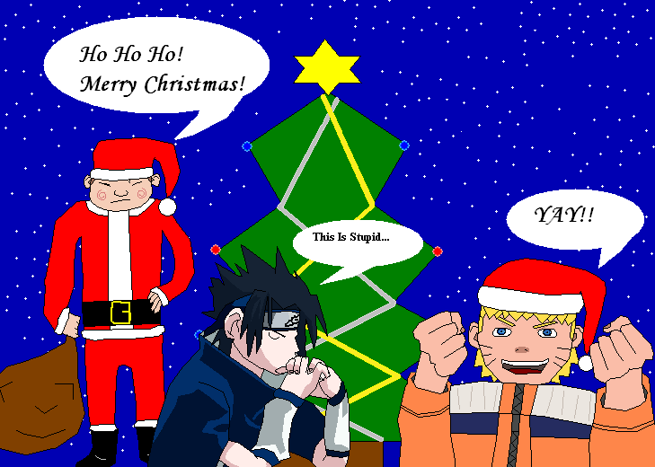 Naruto Themed Christmas Pic