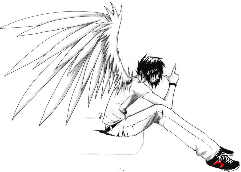 Emo anime angel boy by Project-Azrael on DeviantArt