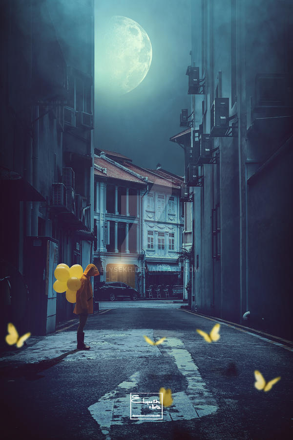Yellow balloons