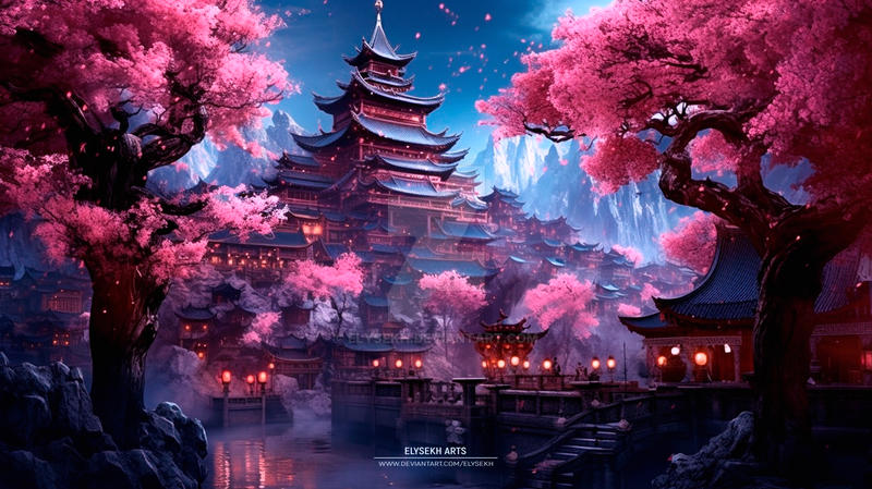 Cherry Blossom Lake Animated Wallpaper by livewallpaperspc on DeviantArt