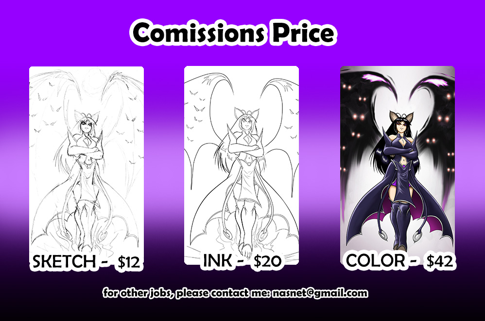 Comissions Price by Nasnet Comissions Price by Nasnet