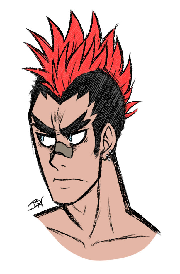 mohawk lad by GalaxyRakki on DeviantArt
