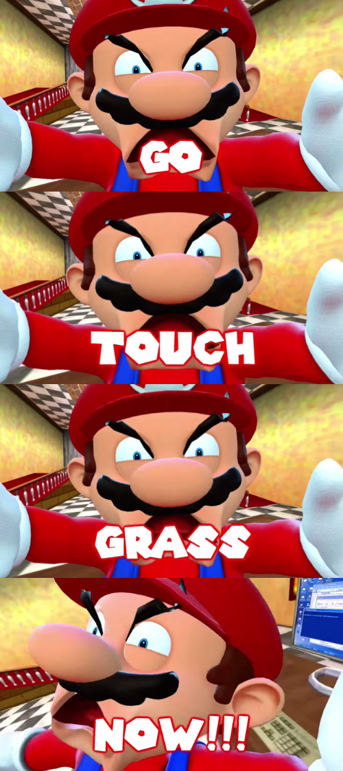 How fast can you touch grass in every Mario game?, Touch Grass