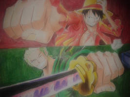 luffy y zoro =)