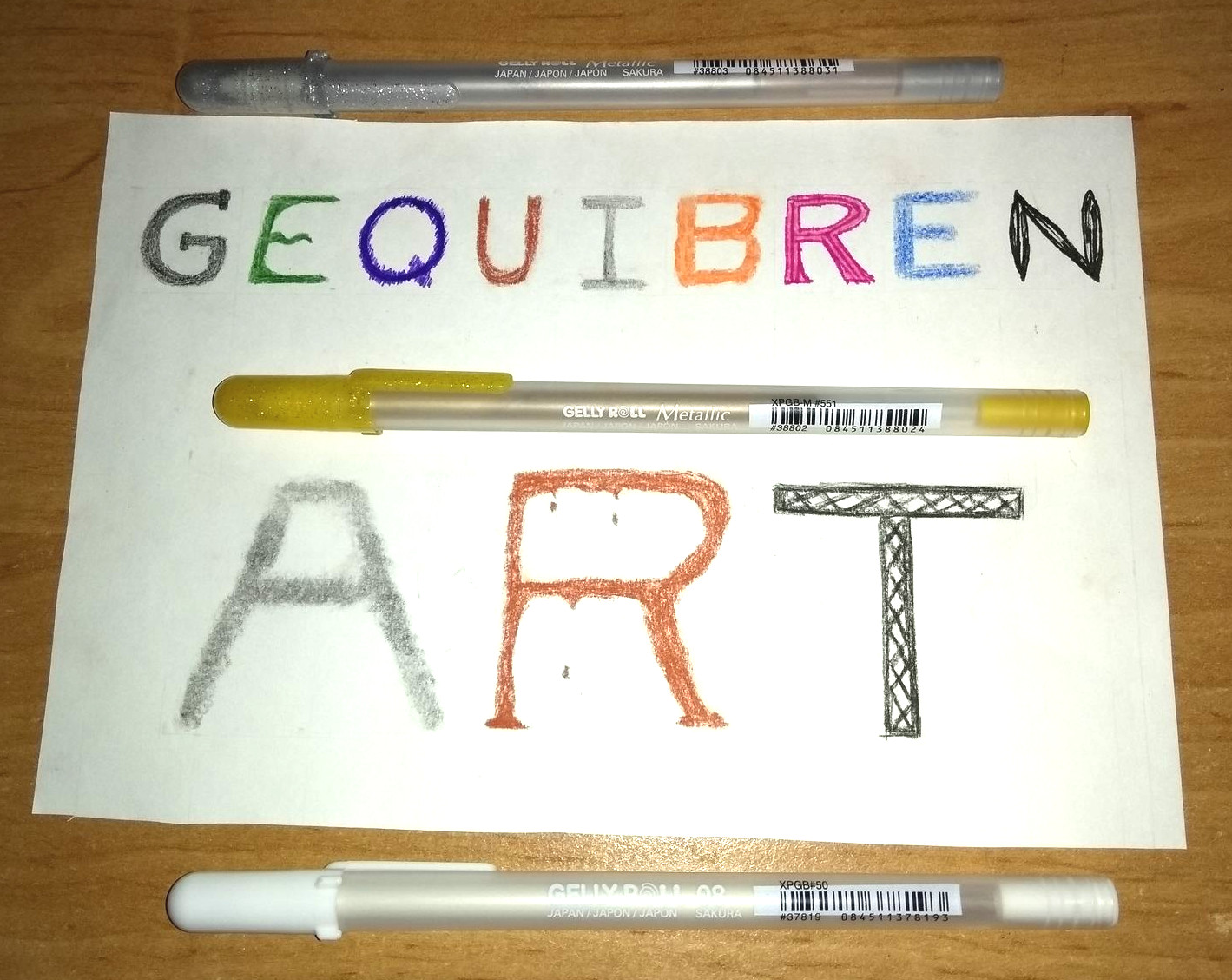 Gel pens / Boligrafos de gel by Gequibren