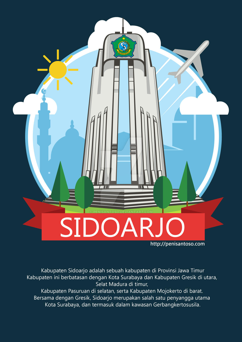 Sidoarjo (City Icon Illustration) by penisantoso on DeviantArt