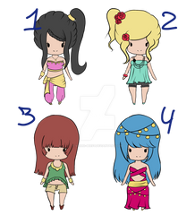 .:Auction:. Chibi females