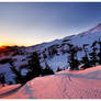 Winter Sunset on Rainier Redux