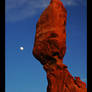 Balanced Rock and Moon