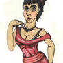 Vamp in a Red Dress