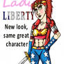 Lady Liberty Alternate Outfit text