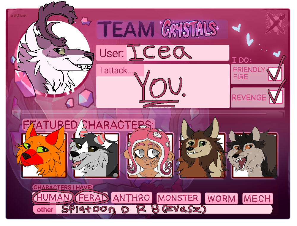 Artfight 2025 Card