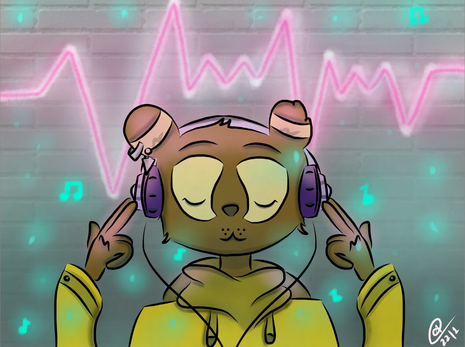 Chill raccoon- Original. by TheSentimentalArtist on DeviantArt