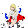 Power Girl by Art Thibert (Colored)