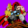 Thor Drawing by Dino Agor (Colored)