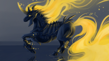 Dark Fire War Horse