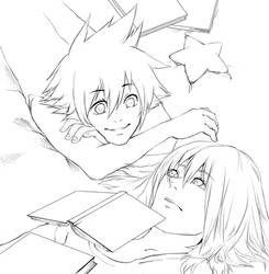 sketch-02 Riku X Sora