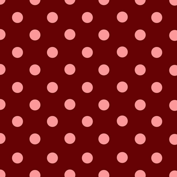 Red + Pink polka dot paper