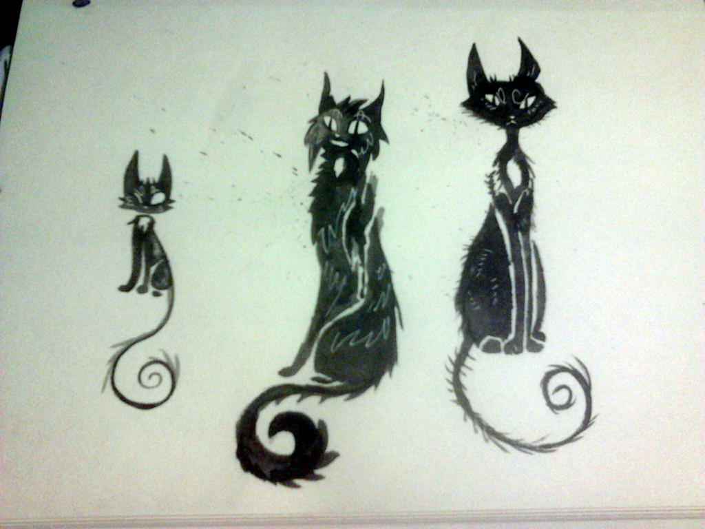 Ink Cat Rabbit Ink cat family Adopts (Open) by Attic-Salt-Storms on DeviantArt