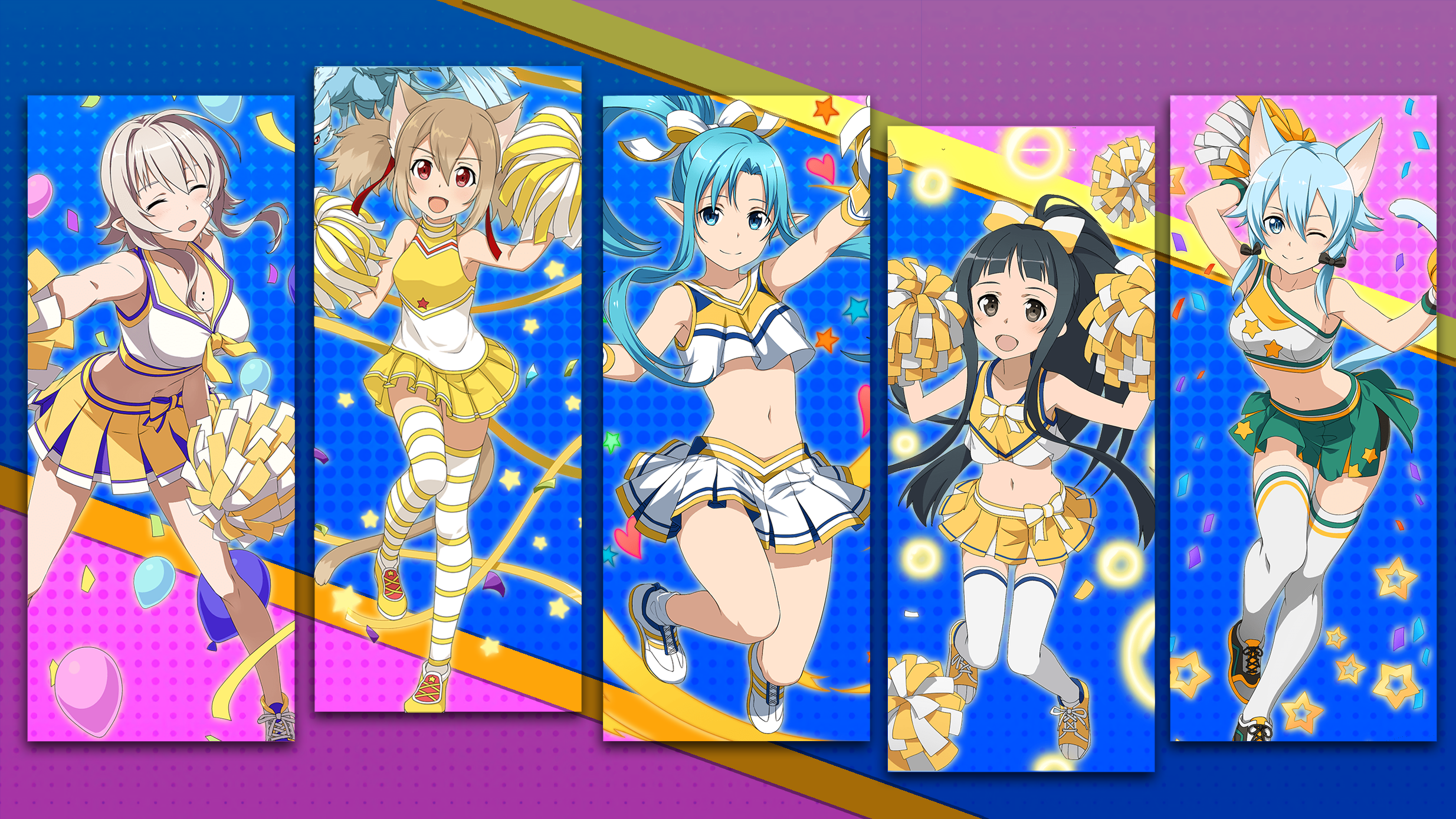 Cheerleader Gacha Wallpaper - SAO Memory Defrag