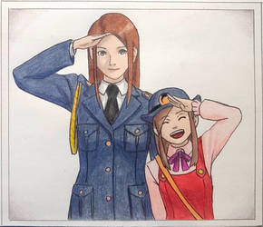 Lana and Ema Skye - Ace Attorney Photo Drawing