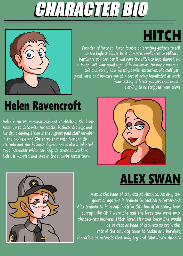 Update - Character Bio's by HitchToons on DeviantArt