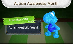 Autism Yoshi in Poochy and Yoshi's Woolly World