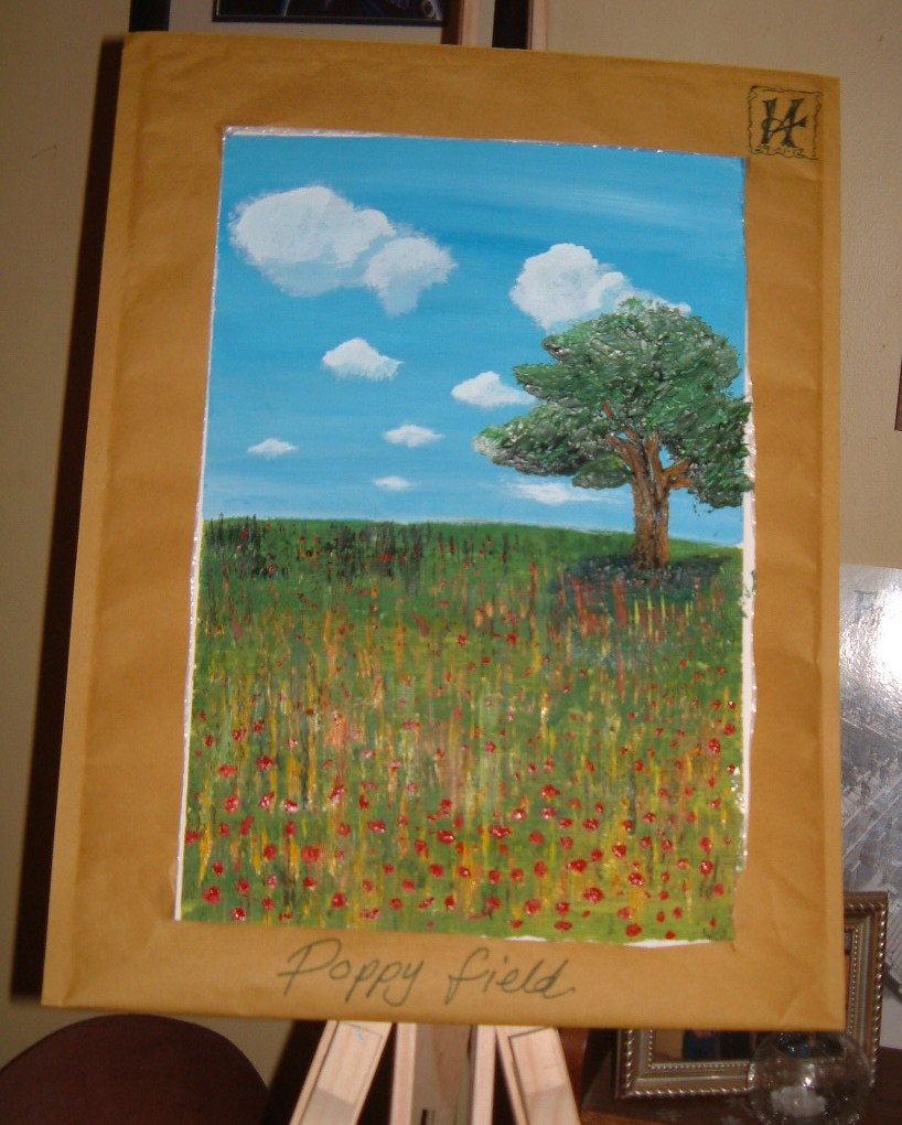 Meadow with Poppies and Tree