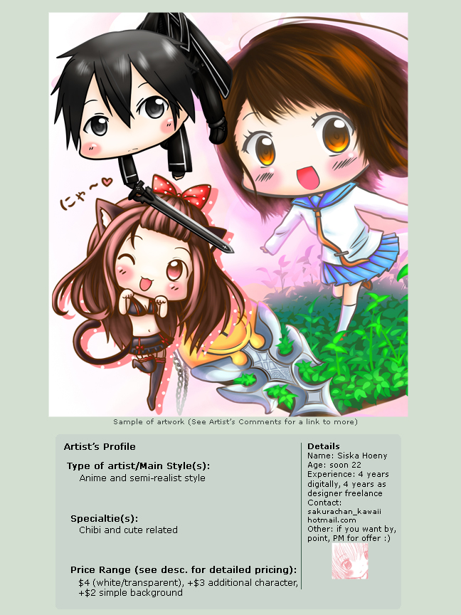 Generic Deviantart Profile Artist Profile Template by isanctz on DeviantArt