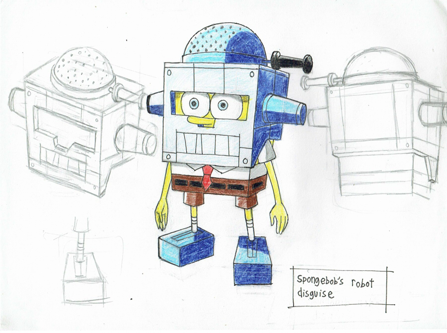 spongebob,s robot disguise