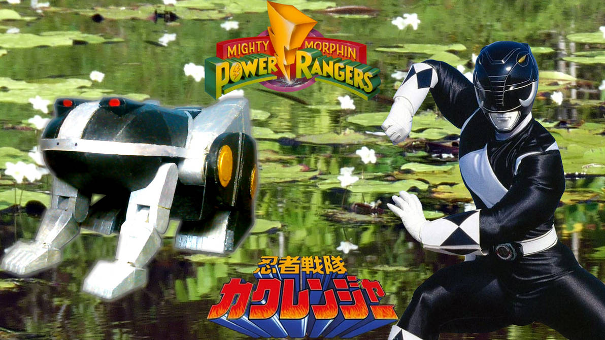 Black Ranger and Back Frog Ninja Zord by sibred on DeviantArt