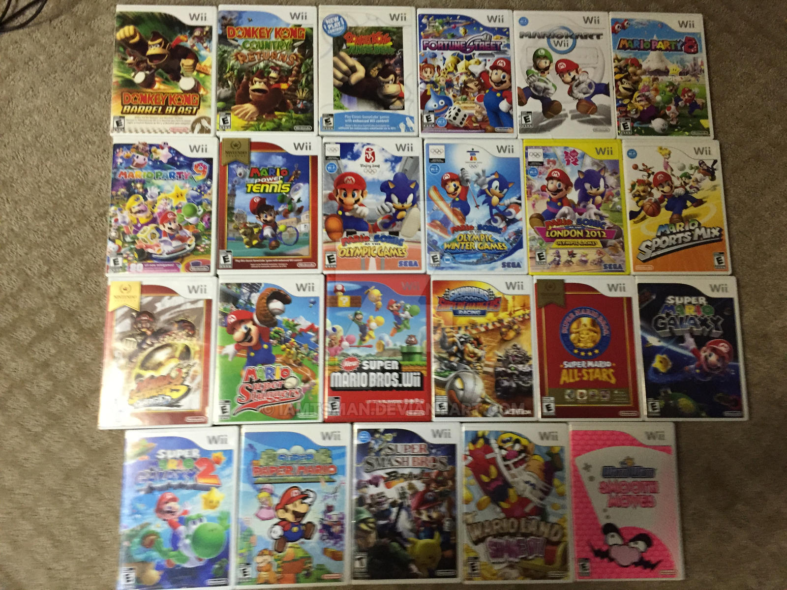 Wii Collection Updated Mario Game Collection-Wii (COMPLETE) by IamTSman on DeviantArt