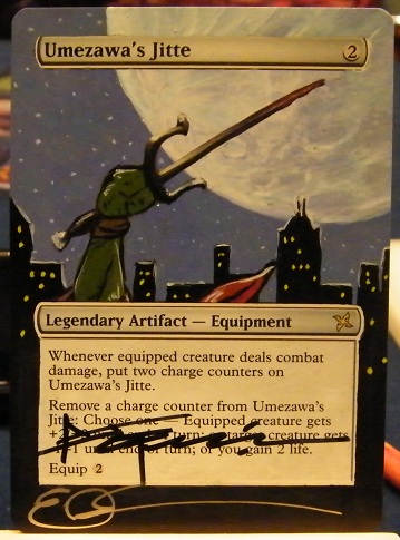 mtg Altered - Jitte TMNT