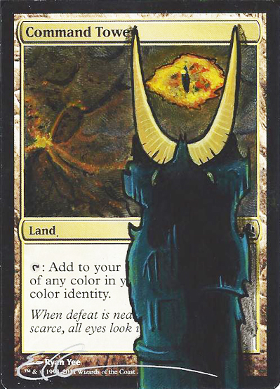 mtg Altered - Command Tower LOTR