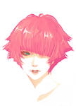 pink hair by jounetsunoakai
