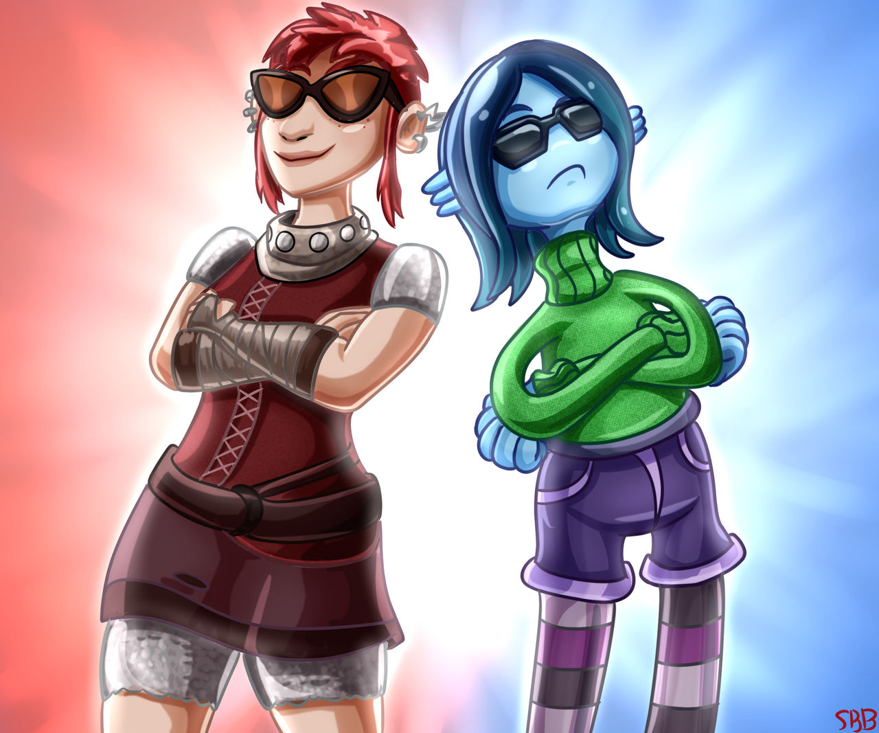 Nim and Ruby Shades by ShadyBlazeBlizzard on DeviantArt