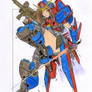 Gundam Girl Line Art