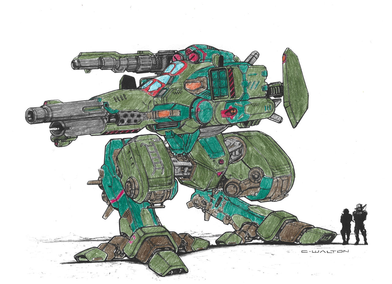 RIFTS GUNBOT Robot Killer by ChuckWalton by Dark-Hawk81 on DeviantArt