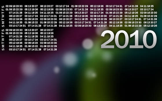 2010 Calendar wallpaper